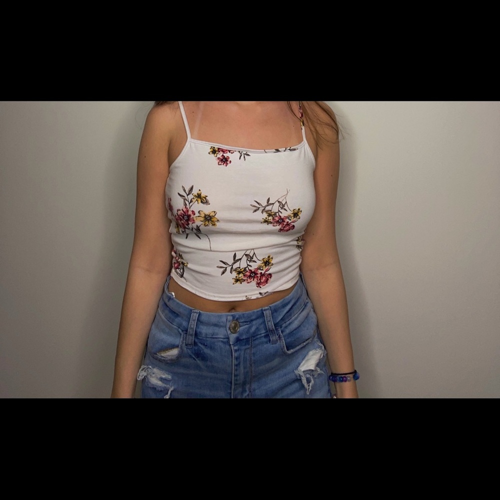 garage floral tank top